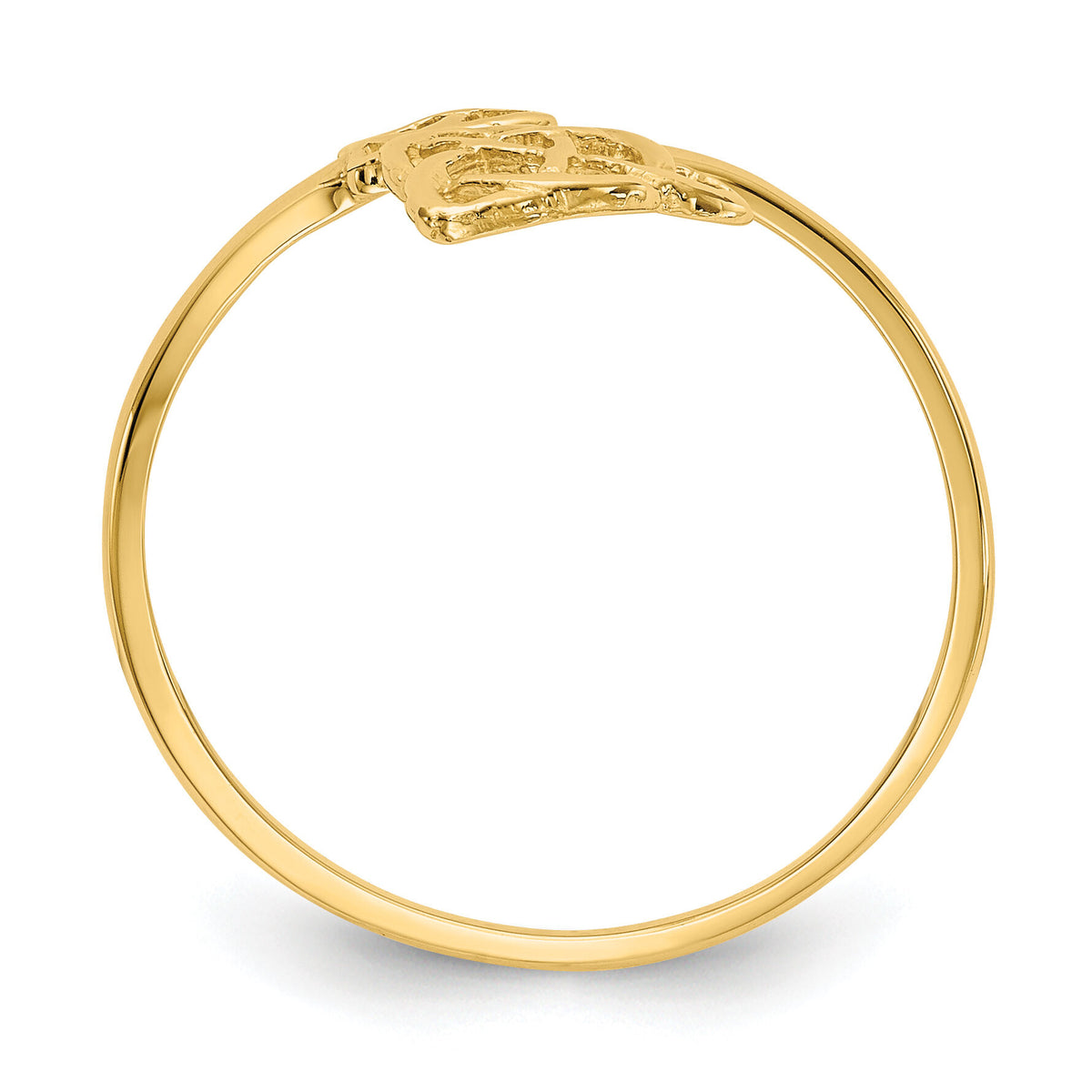 14k Polished Celtic Knot Ring-K5782