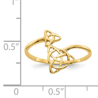 14k Polished Celtic Knot Ring-K5782
