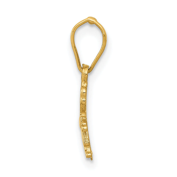 14k Polished Little Boy Pendant-K5806