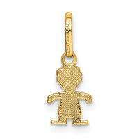 14k Polished Little Boy Pendant-K5806