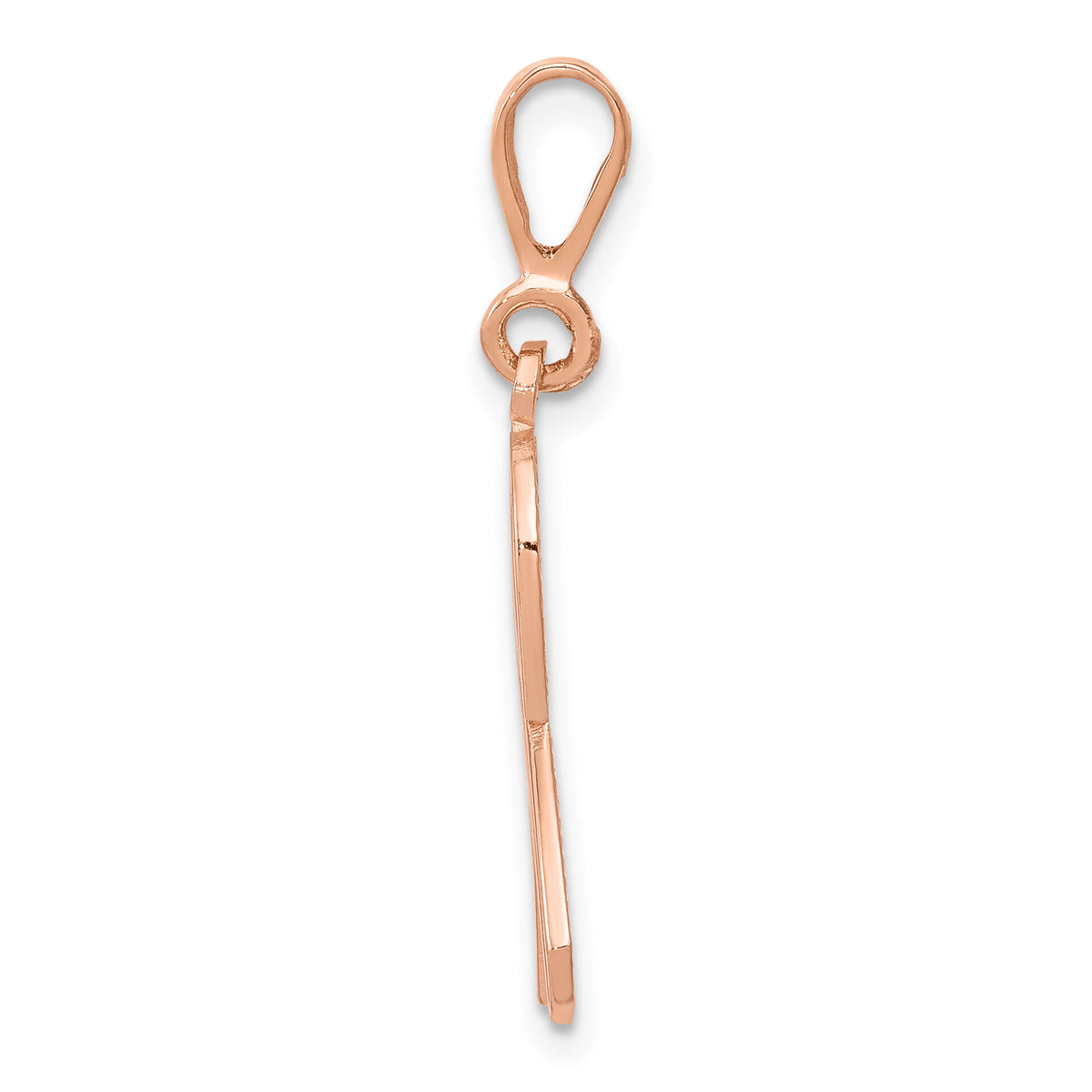 14k Rose Gold Awareness Pendant-K581
