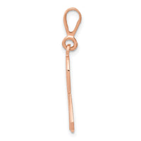 14k Rose Gold Awareness Pendant-K581