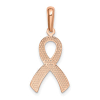 14k Rose Gold Awareness Pendant-K581