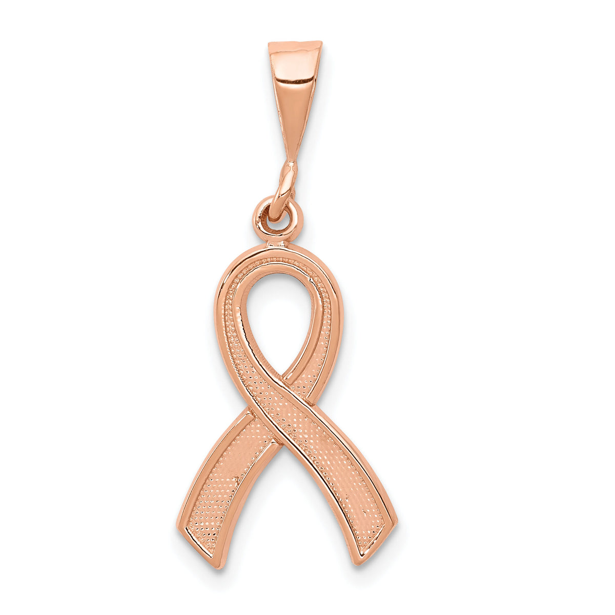 14k Rose Gold Awareness Pendant-K581