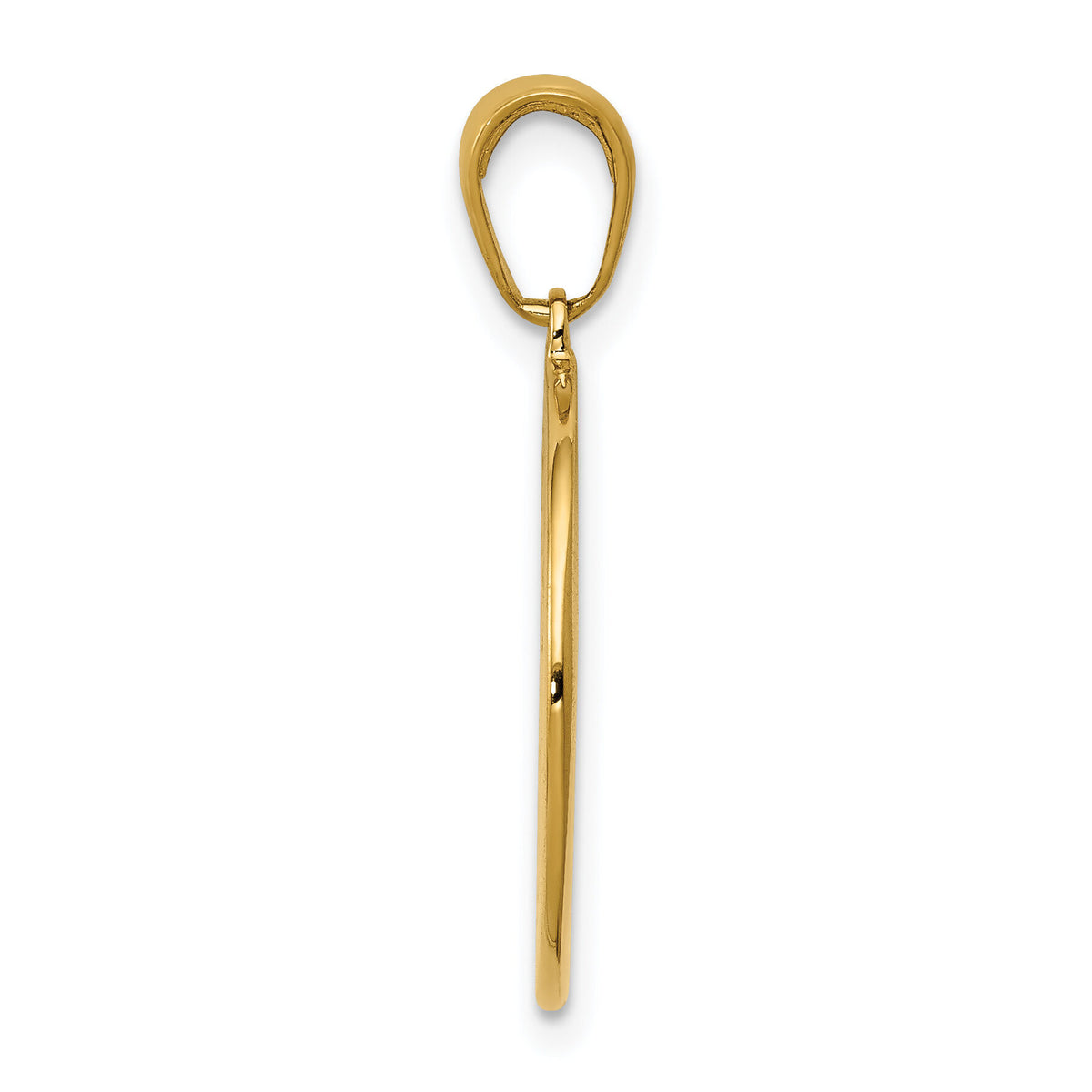 14k Saint Anthony Small Round Medal Pendant-K5826