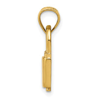 14K Polished Lock Charm-K5837