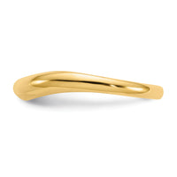 14k Polished Stackable Wave Ring-K584