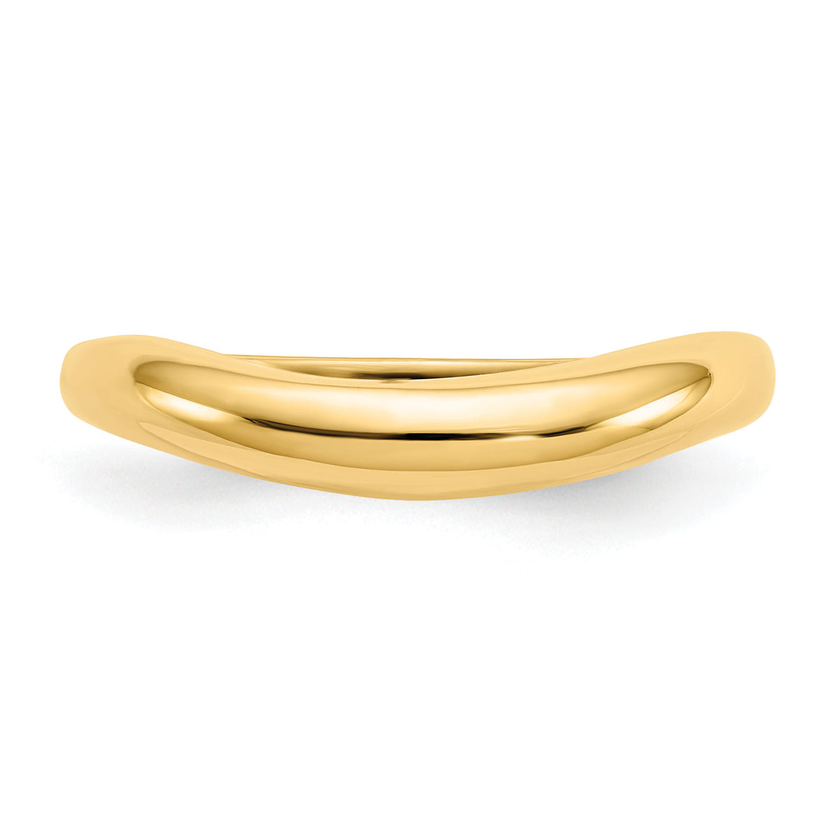 14k Polished Stackable Wave Ring-K584