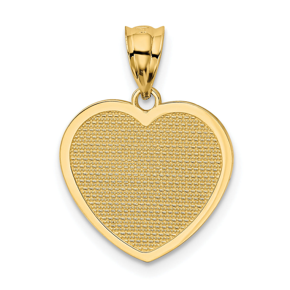 14k Polished Te Amo Heart Pendant-K5881
