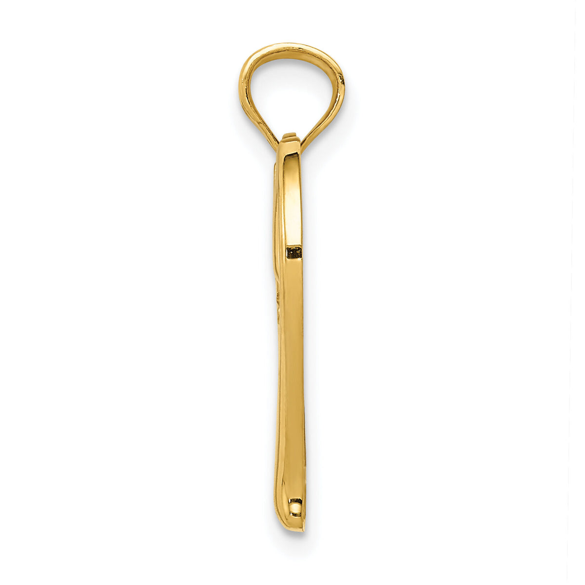 14k Polished MOM in Heart w/Infinity Symbol Pendant-K5898