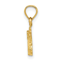 14k Polished Rabbit Pendant-K5908