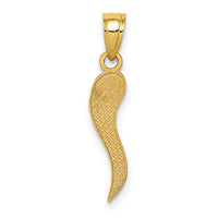 14k Italian Horn Pendant-K5926