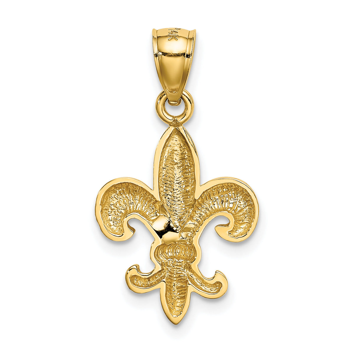 14k Polished Fleur de Lis Pendant-K5941