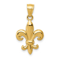 14k Polished Fleur de Lis Pendant-K5941