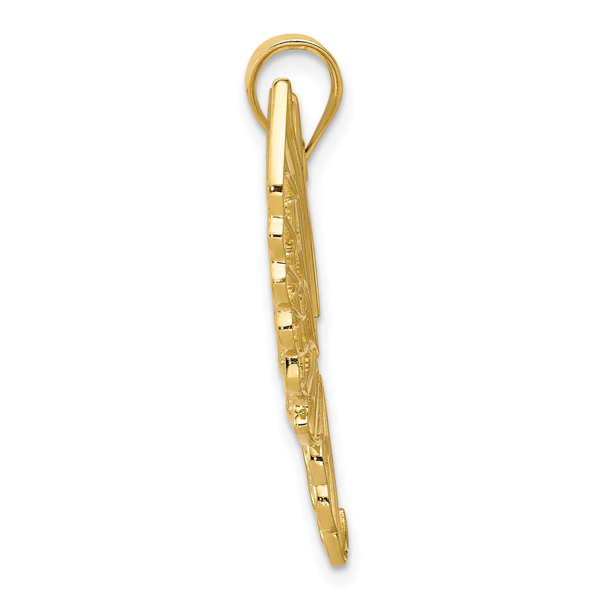 14k Polished Butterfly Pendant-K5986
