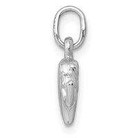 14k White Gold Elephant Charm-K6013