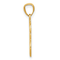 14K Polished Interlocking Giraffes Pendant-K6015