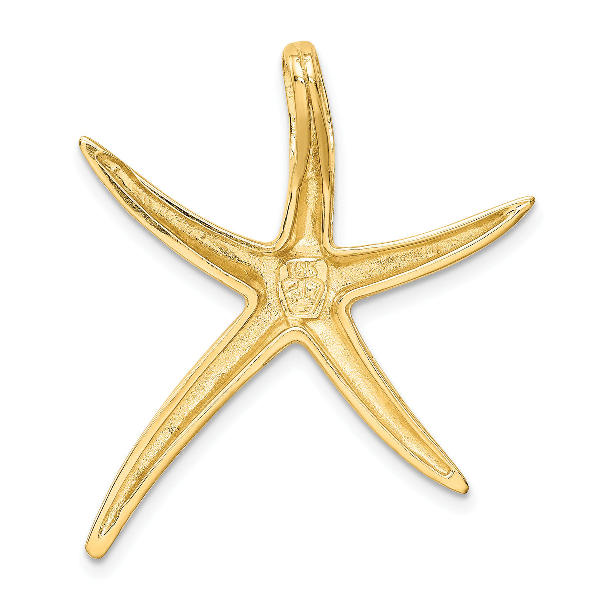 14k Polished Starfish Slide-K6067