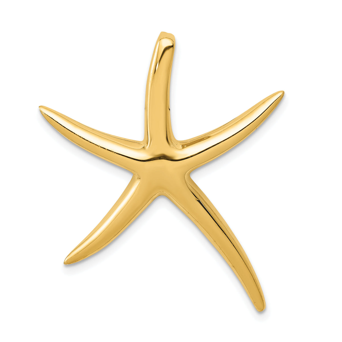 14k Polished Starfish Slide-K6067