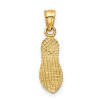 14k  3D Polished And Textured Flip Flop Pendant-K6085