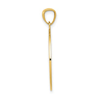 14K Satin / Polished Lost Without You Compass Pendant-K6098