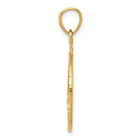 14k Polished and Diamond-cut Masonic Symbol Pendant-K6116