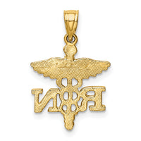 14k Diamond-cut RN Pendant-K6118