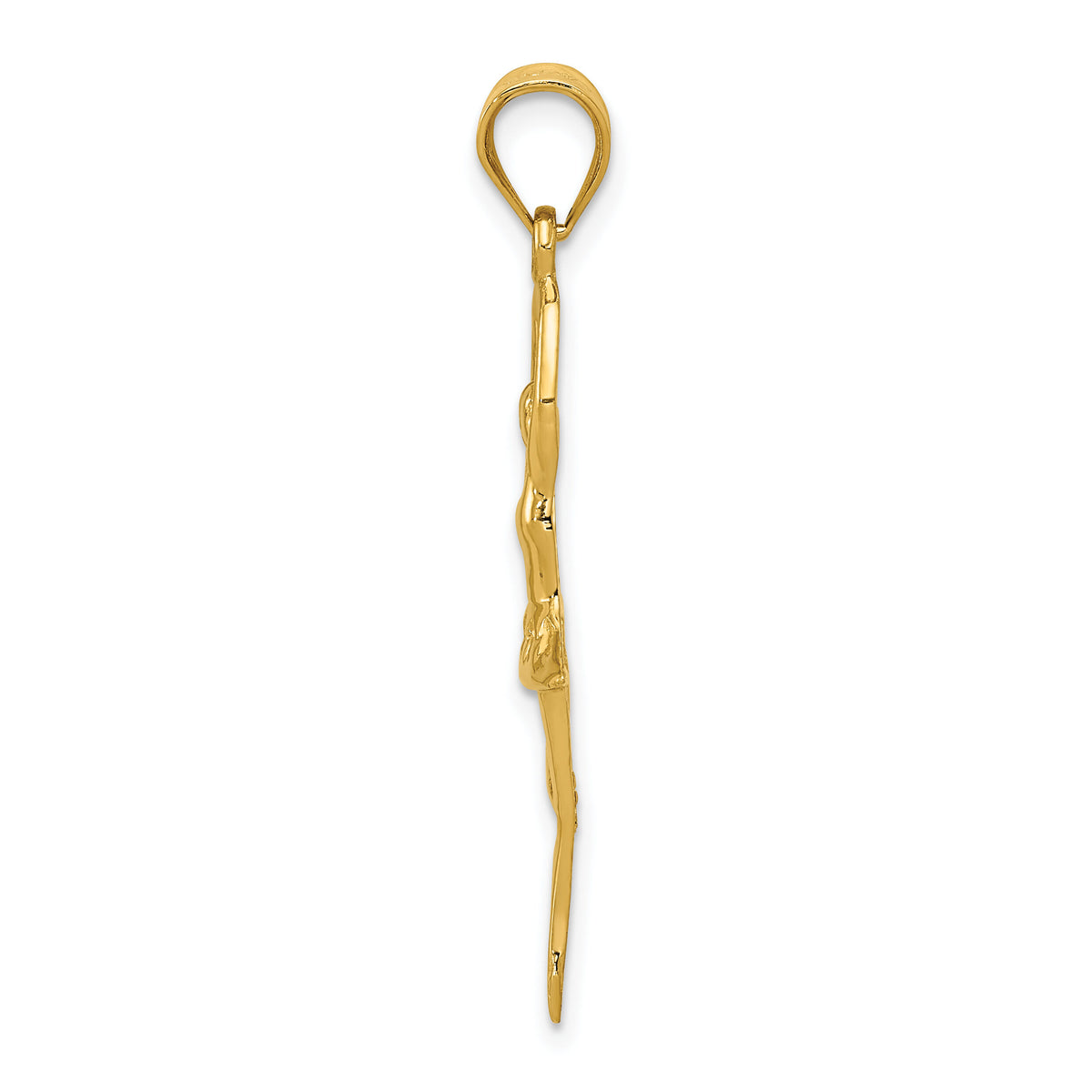 14k Polished Large Ballerina Pendant-K6138