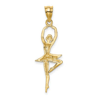 14k Polished Large Ballerina Pendant-K6138