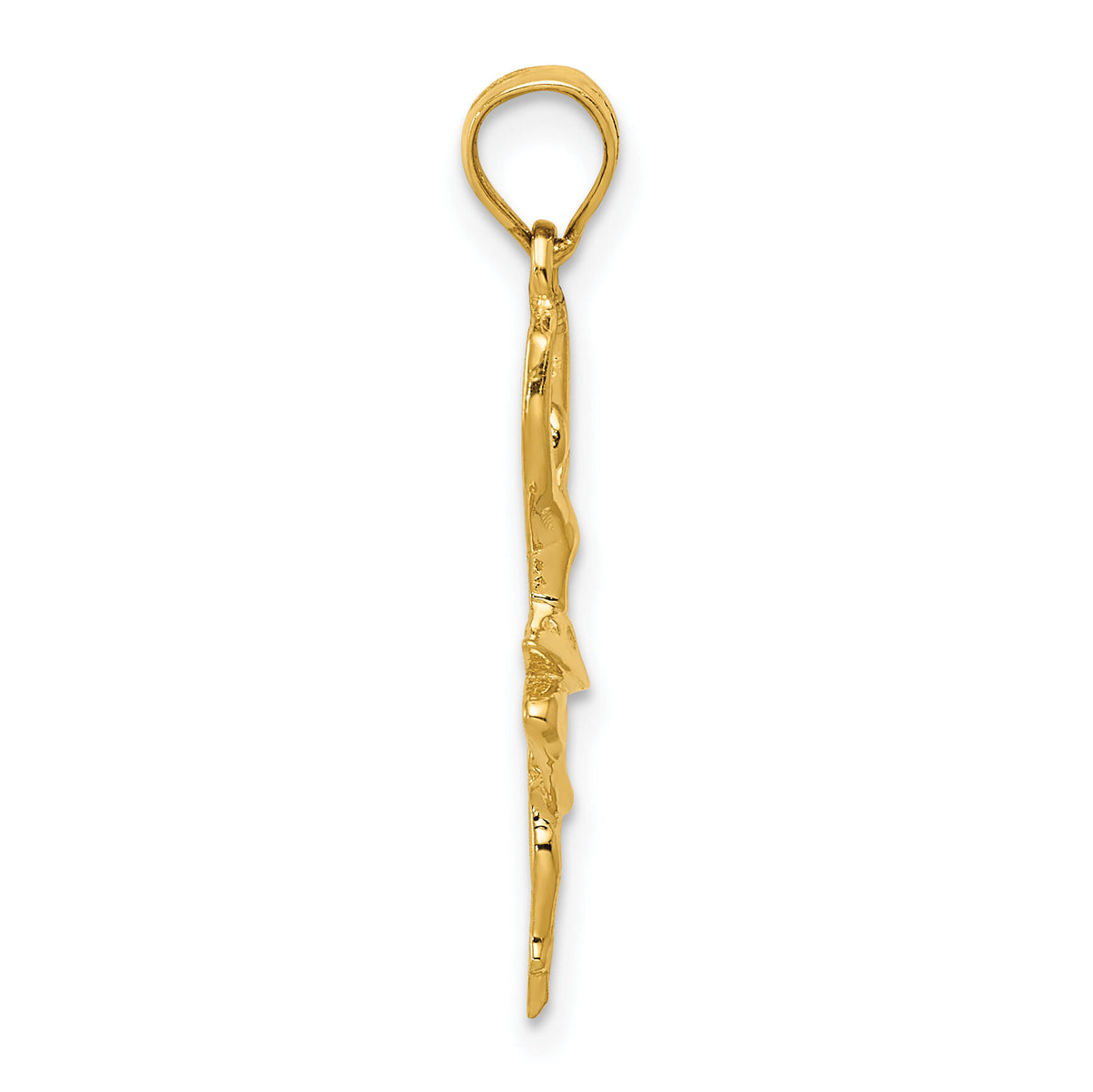 14k Polished Small Ballerina Pendant-K6139