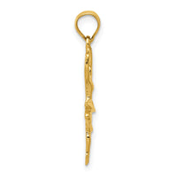 14k Polished Small Ballerina Pendant-K6139