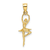 14k Polished Small Ballerina Pendant-K6139