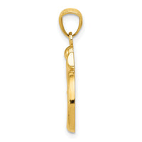 14k Polished Om Symbol Pendant-K6148