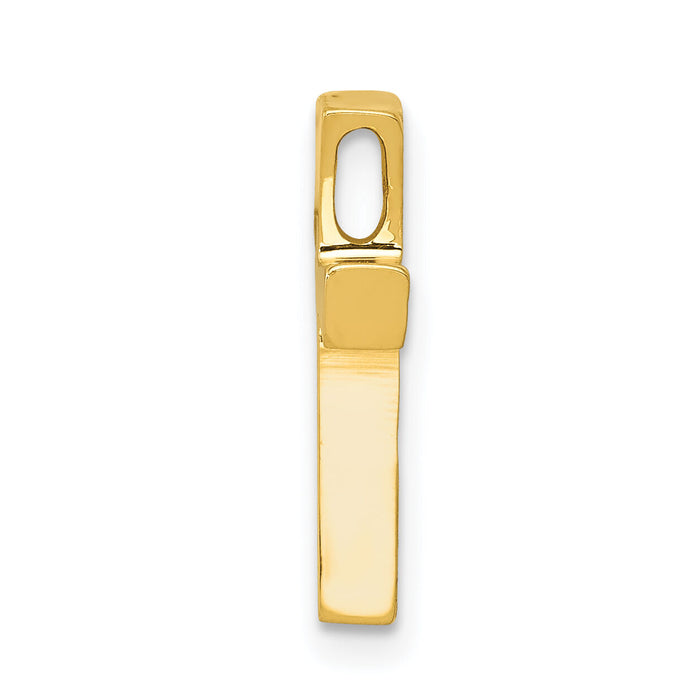 14k Polished Cross Chain Slide-K6155