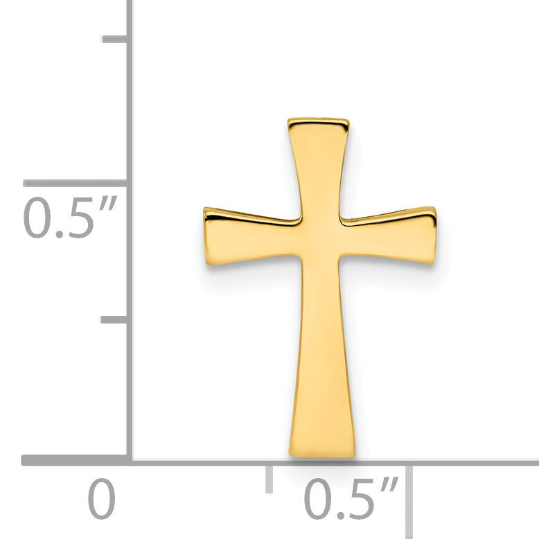 14k Polished Cross Chain Slide-K6155
