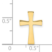 14k Polished Cross Chain Slide-K6155