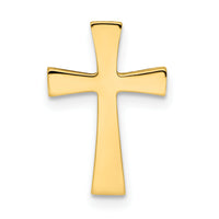 14k Polished Cross Chain Slide-K6155