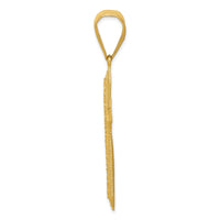 14k Diamond-cut Center Cross Pendant-K6162