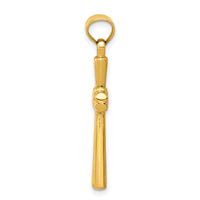 14k Hollow Cross Pendant-K6163