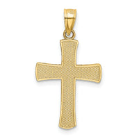 14k Diamond-cut Latin Cross Pendant-K6167