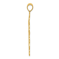 14k Polished Fancy Cross Pendant-K6174