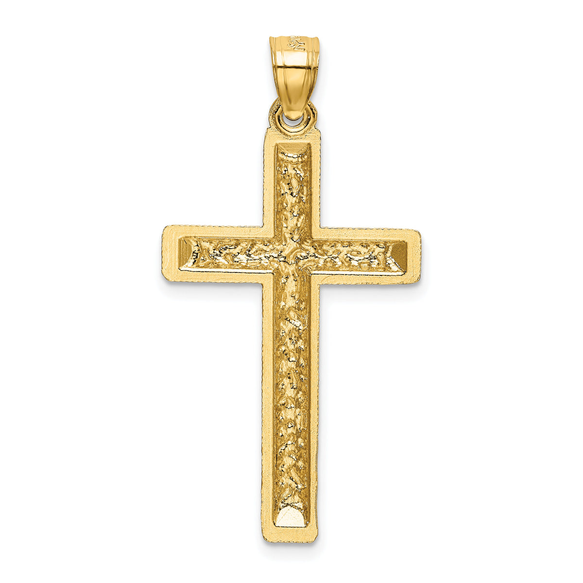 14k Diamond-cut Latin Cross Pendant-K6175