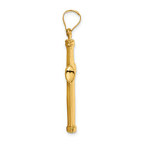 14k Polished Stamping Cross Pendant-K6217