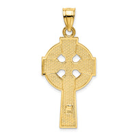 14k Polished Celtic Cross Pendant-K6233