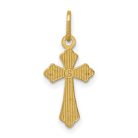 14k Polished D/C Small Cross Charm-K6269