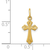 14k Polished D/C Small Cross Charm-K6269