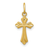 14k Polished D/C Small Cross Charm-K6269