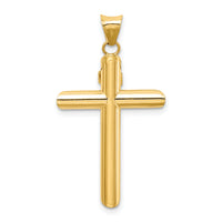 14k Two-Tone Polished Crucifix Pendant-K6280