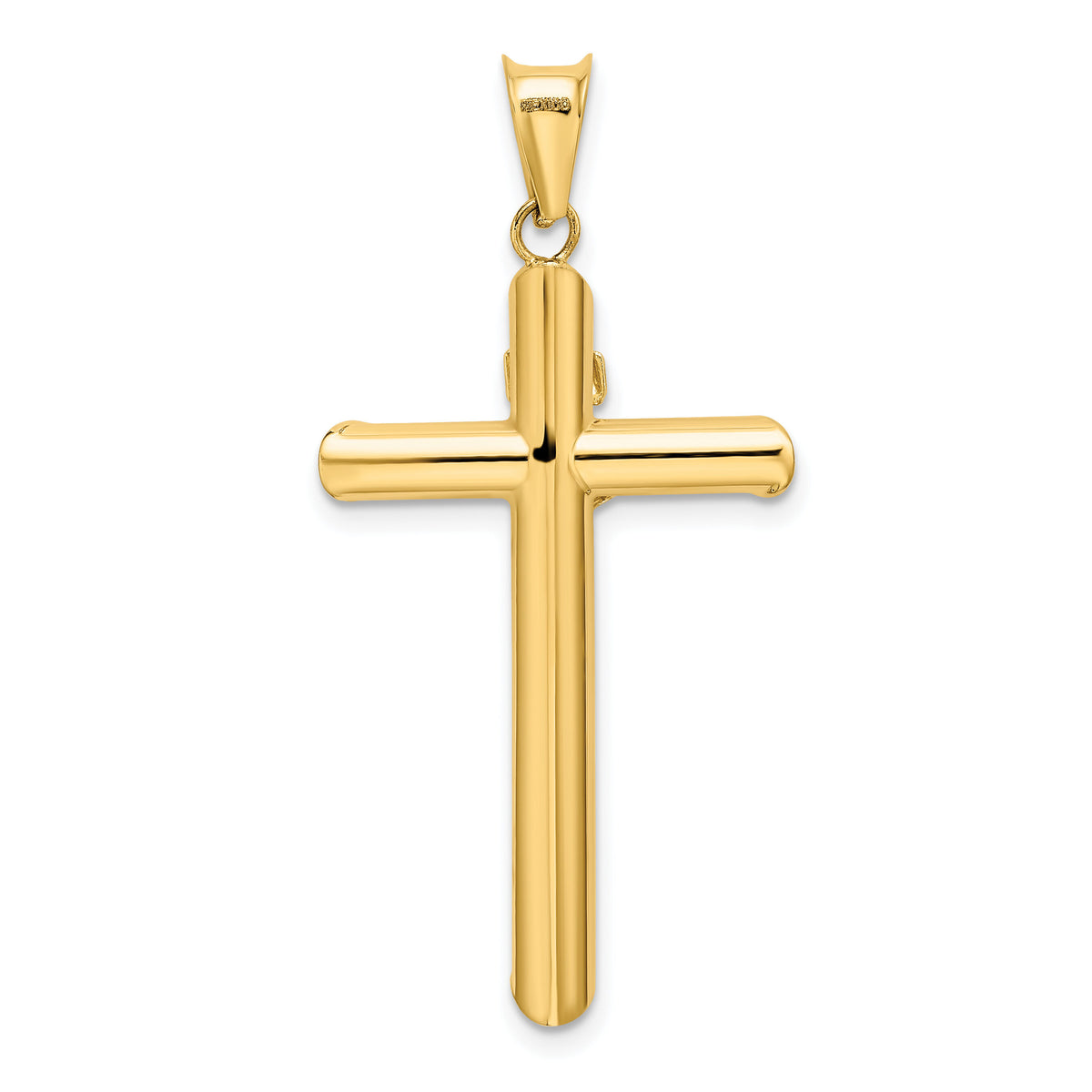 14k Two-Tone Polished Crucifix Pendant-K6281