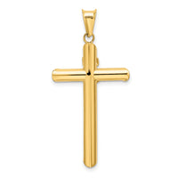 14k Two-Tone Polished Crucifix Pendant-K6281